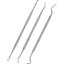 (As show, One size) 3 Piece Dual Service Cleaning and Scraper Cleaning Head Teeth Grinder Scraper Pet Cleaning Tool for Cats (Silver)