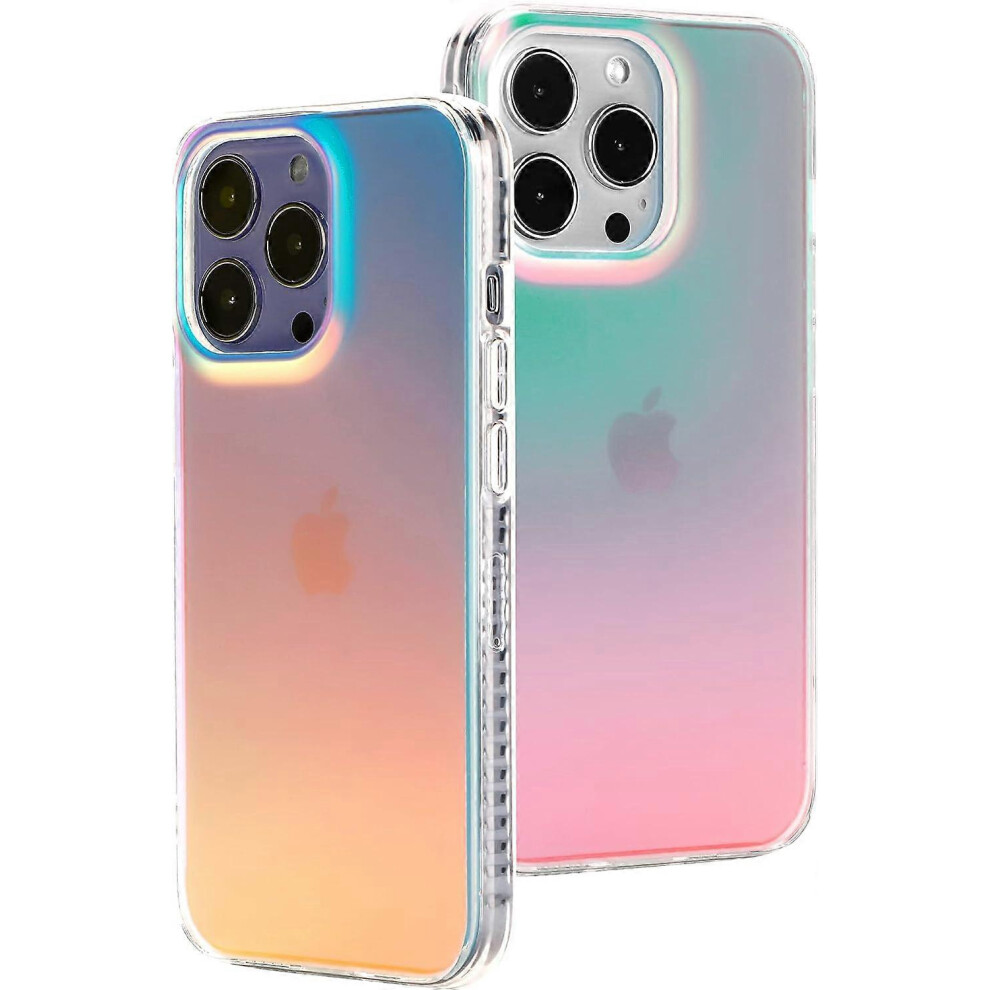 (As Show, One Size) For Iphone 14 Pro - Fluorescent Iridescence Translucent Frosted Case - Just In Case Of The Wan Series Light 4632026625606
