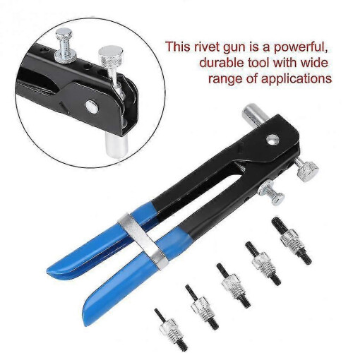(As show, One size) Threaded Rivet Nut Gun Riveting Plier Kit Nut Riveter Kit Rivet Nutsert Gun Riveter Tool Threaded Insert For Thread 2