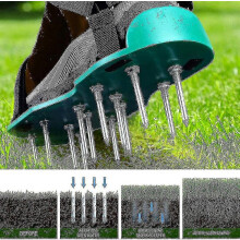 (As show, One size) Lawn Aerator Shoes With Nails And Straps Adjustable Lawn Aerator,42mm