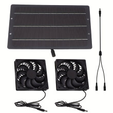 (1pc) Solar Panel Fan Kit - Durable Indoor/Outdoor Cooling Ventilation Fan for Chicken Coops, Sheds & Dog Houses - Solar-Powered, No Electricity Needed