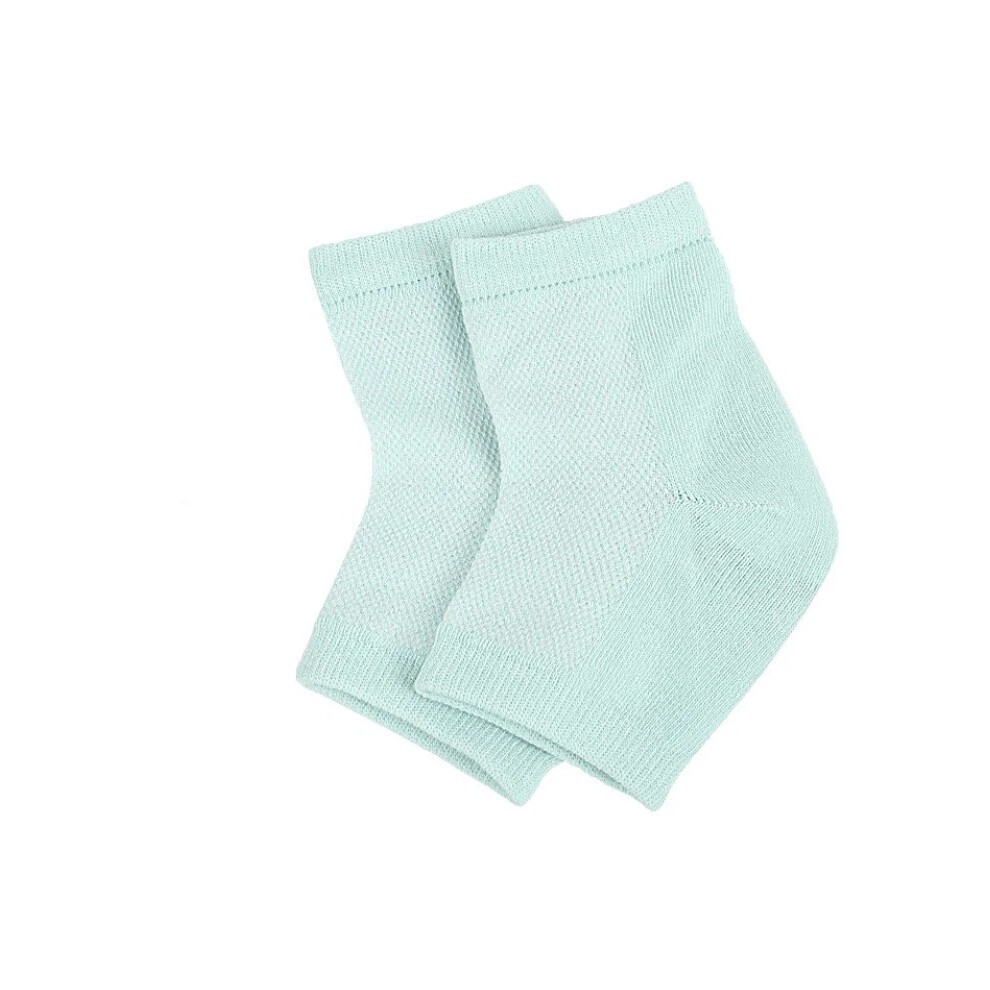 Green (Green) 2Pcs Silicone Gel Heel Socks Cracked Foot Skin Care Protector Sleeve Pain Relief