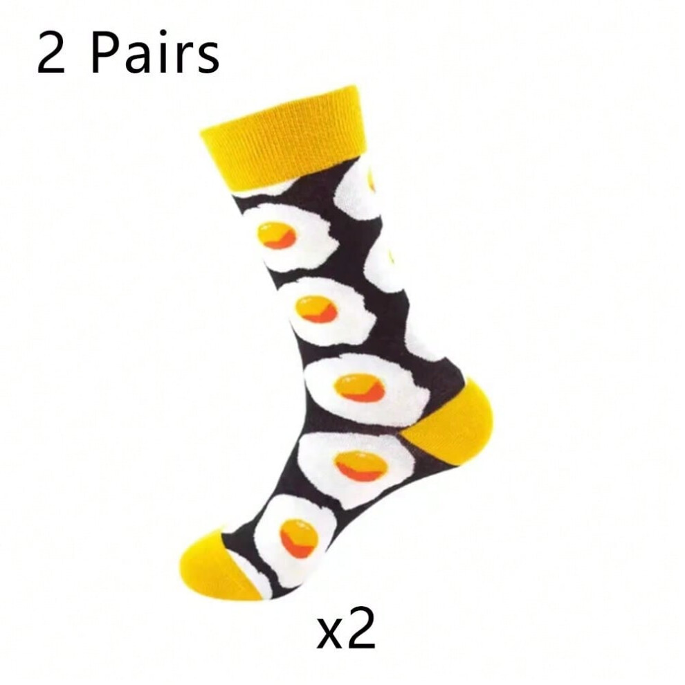 (2 Pairs 3, One Size) 5 Pairs/Lot High Tube Autumn Winter Children Fun Men/Women's Socks Cartoon Novel Unique High-Quality Fun Casual Sports Socks-image-OPC-PHMG2CK-NEW