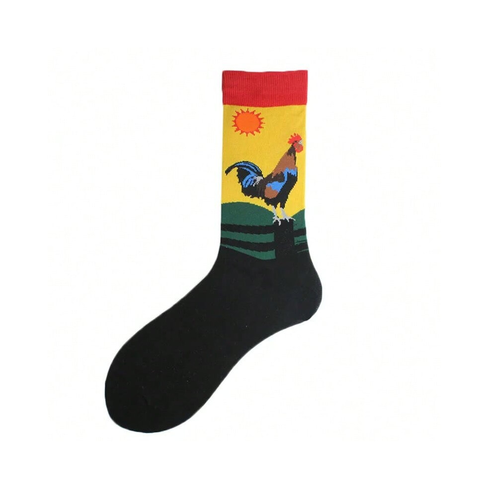 (32) Happy Colorful Funny Socks Men Skateboard Shark Dinosaur Astronaut Planet Divertidos Hip Hop Sokken Harajuku Unisex Crew Socks-image-OPC-PHMG2FZ-NEW