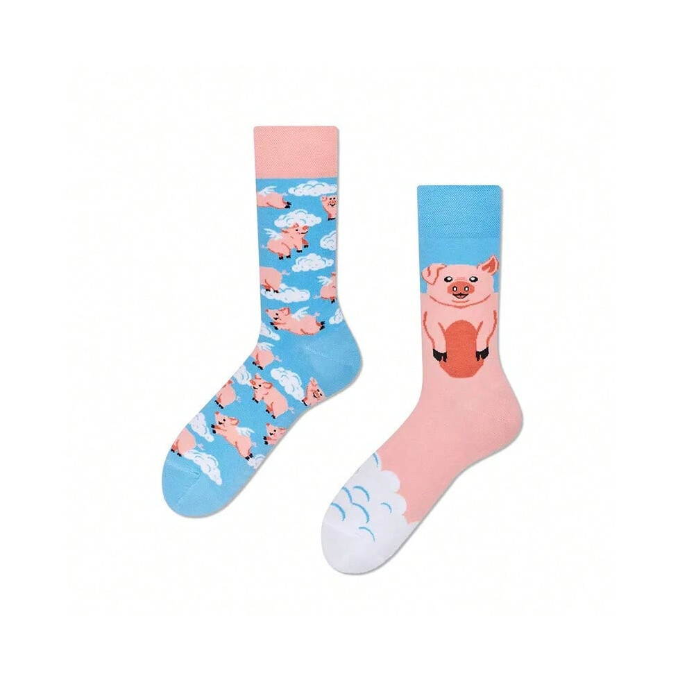 (16, EU37-44) Cross border New Spring/Summer Personalized Cartoon AB Fashion Socks Creative Cartoon Couple Cotton Socks-image-OPC-PHMG5ST-NEW