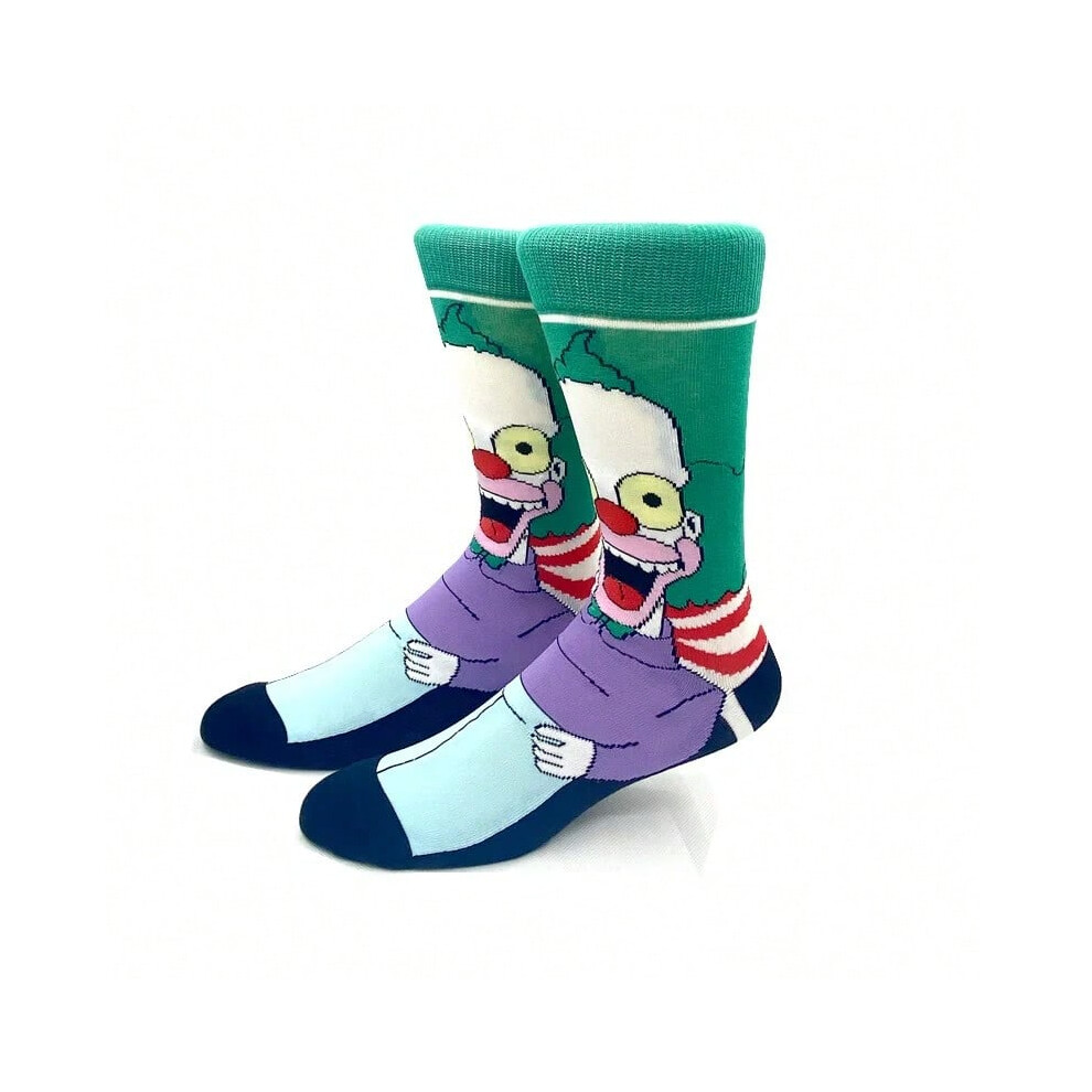 (JS-52, Size 36-45) New 1 Pair The Simpsons Harajuku Women Men Socks Cartoon Personality Skateboard Socks Anime Middle Tube Cotton Unisex Socks-image-OPC-PHMG65K-NEW