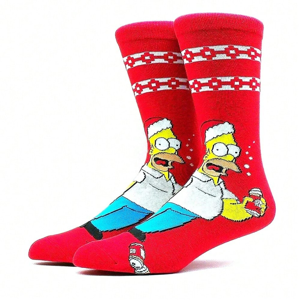 (23) Funny socks New and interesting cartoon pattern socks for men and women Happy socks Harajuku Hip Hop combed cotton Sokken-image-OPC-PHMG6KW-NEW