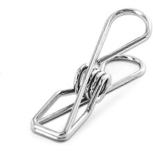 (As show, One size) 40 Pack Stainless Steel Small Clothes Pins - Durable Multi-Purpose Wire Clips