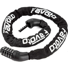(As show, One size) Folding Bike Lock - High Security Steel 5-Digit Combination Lock for Bicycle Motorcycle Scooter Black