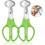 (As show, One size) Stainless Steel Quail Egg Scissors (2pcs) - Kitchen Tool for Quail Eggs 1