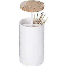 (As show, One size) 4-Compartment Cotton Swab Holder for Home or Restaurant