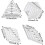 (As show, One size) Transparent Sewing Ruler - DIY Quilting Templates with Accurate Scale for Patchwork 3