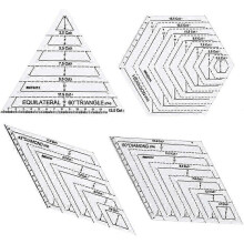 (As show, One size) Transparent Sewing Ruler - DIY Quilting Templates with Accurate Scale for Patchwork