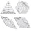 (As show, One size) Transparent Sewing Ruler - DIY Quilting Templates with Accurate Scale for Patchwork 1