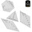 (As show, One size) Transparent Sewing Ruler - DIY Quilting Templates with Accurate Scale for Patchwork 2