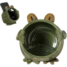 (As show, One size) Acoustic Frog Amplifying Phone Speaker, Phone Stand Sound Amplifier Acoustic Frog Amplifying Phone Speaker, Ceramics Desktop Cell Phone Speaker Amplif