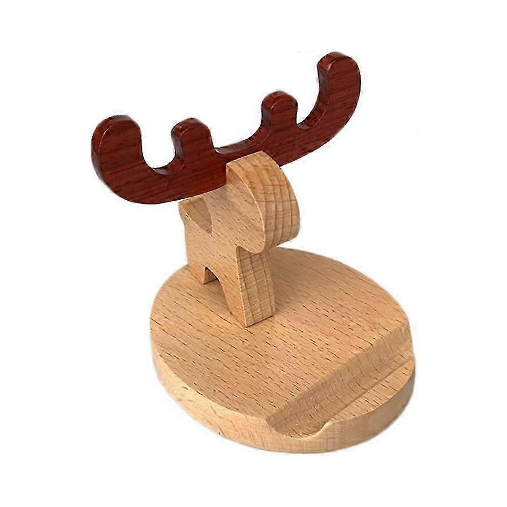 (As Show, One Size) Cartoon Wood Cell Phone Holder - Tablet Stand For Samsung Smartphones 4631898220704