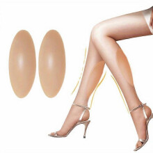 (As show, One size) 1set Adhesive Pad Anti Allergic Soft Silicone Calf Corrector, Skin Friendly, For Crooked Or Thin Skinny Legs