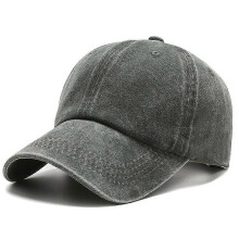 (Khaki, One size) Adjustable Cotton Baseball Bap For Men Vintage Sports Sun Hat