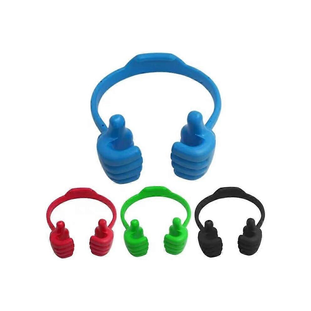 (As Show, One Size) 4 Packs With 4 Colors Thumbs Up Cell Phone Stands, Mobile Phones Stand With Hand Holder For Desk, Office, Desktop Tablet Cellphone 4632131002835