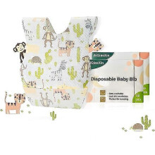 (As show, One size) Baby Disposable Bibs-Individually Packaged,Soft, Leak Proof, Disposable Bibs Suitable for baby, Traveling30&60PCS