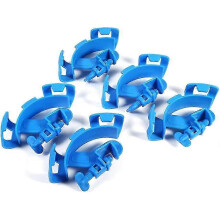 (As show, One size) Pipe Hangers for Water Filter Hose - Set of 5 Adjustable Tube Mounts