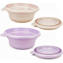 (As show, One size) 2Pack Collapsible Wash Basin Collapsible Dish Tub Collapsible Sink,Space Saving for Dishing, Fruit, and Camping, Hiking and Home