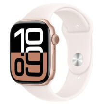 Apple Watch Series 10 46mm (GPS) (MWX23, Rose Gold Aluminium Sport Band) - Refurbished
