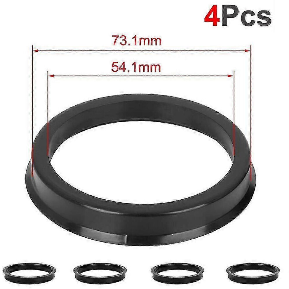 (As Show, One Size) 4Pcs/Set Automotive Car Plastic Wheel Hub Centric Rings Center Hubrings Bore 73.1-57.1 66.6-57.1 4632480889590