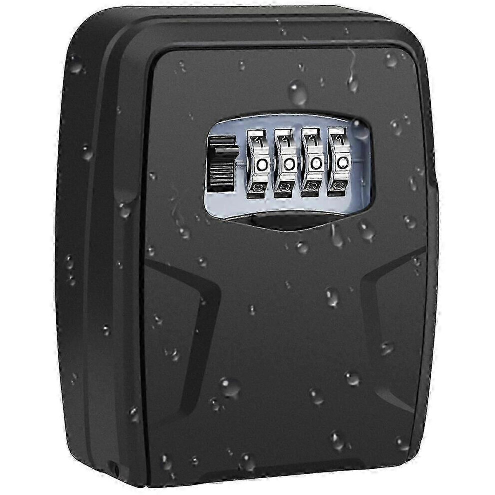 (As Show, One Size) Key Lock Box With Code,Large Lock Box For House Key Portable Lock Box For Keys,4 Digit Combination Key Safe Storage 4632480883048