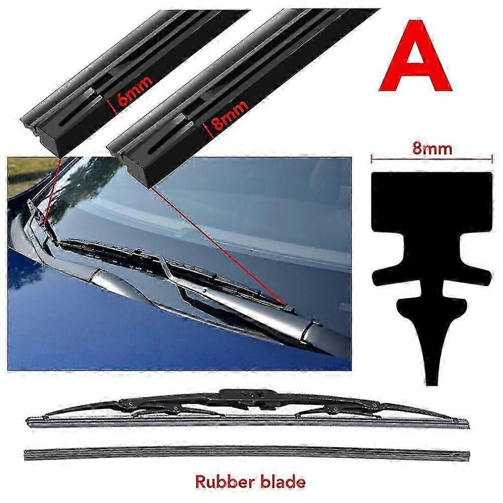 (As Show, One Size) Windscreen Wipers Insert Rubber Strip Refill Car Accessories For Citroen C4 C3 C5 C1 C2 Berlingo Celysee Cactus Picasso 4632480842533