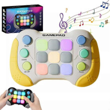 (yellow) Fast Press Push Game Fidget Toys, Upgrade Flashing Handheld Light Up Fidget Toys