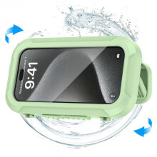 (Fresh Green) Zencey ShowerSafe, Shower Phone Holder Waterproof