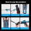 (grey) Toilet Pipe Dredger One-shot Pneumatic Floor Drain Sewer Connection 3