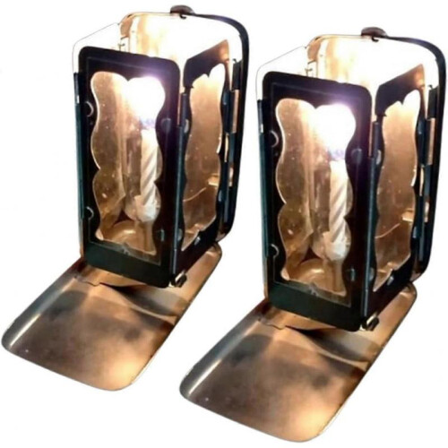 (2pcs) Folding Pocket Candle Lantern, Krogesdiscount Folding Pocket Candle Lantern