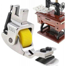 (yellow) 2025 Upgrade Invisible Zipper Guide Rolled Hemmer Presser Foot