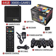 (64g Eu standard 30000 game) G11PRO game console TV set-top box 4K dual system Android wireless dual G11 game console