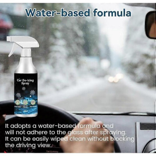 Fast-Acting Ice Melting Spray for Windshields, De Icer for Car Windshield 1