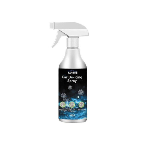 Fast-Acting Ice Melting Spray for Windshields, De Icer for Car Windshield