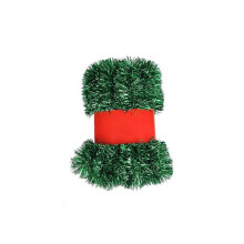 (Green 5m) 5/10/15/20M Chunky Tinsel Christmas Tree party Home Xmas Decoration Garland 7 Colour