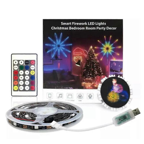 (Fireworks Lamp Set) WiFi Bluetooth Smart Fireworks Led Light,Identityt Fireworks Lights, APP Control