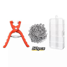 (Tools with 50 box sets) Eye Snapper Crochet Tool, Safety Eye Auxiliary Tool for Attaching for Crocheting