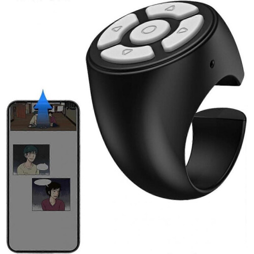 (Pink 1) Fingertip Wireless Bluetooth Remote Control,Scrolling Remote Control Page Turner 2024 New 2