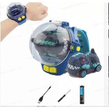 (Alloy Dinosaur Blue) Watch Remote Control Car Toy, 2025 New Remote Control Watch Car for Kids