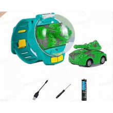 (Alloy Tank Green) Watch Remote Control Car Toy, 2025 New Remote Control Watch Car for Kids
