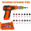 (grey) 16-In-1 Multi Screwdriver Set, Electric Screwdriver Gun with Magnetic Bit Set 3