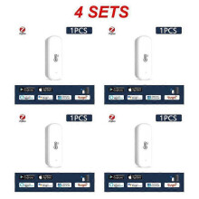 (4pcs) Wifi 3.0 Temperature And Humidity Sensor Indoor Smart Hygrometer Thermometer Supports