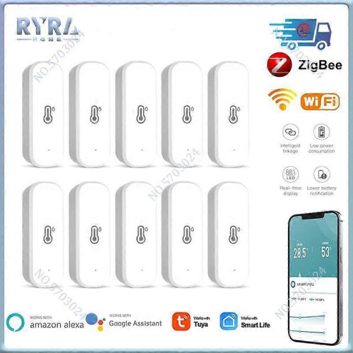 (4pcs) Wifi 3.0 Temperature And Humidity Sensor Indoor Smart Hygrometer Thermometer Supports 1