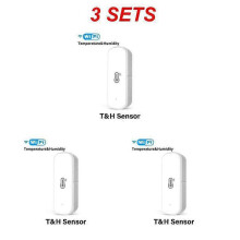 (WiFi 3pcs) Wifi 3.0 Temperature And Humidity Sensor Indoor Smart Hygrometer Thermometer Supports