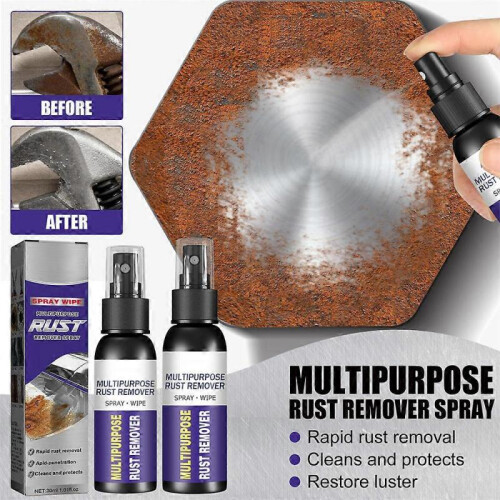 (3pcs) Multipurpose Rust Remover Spray,Rust Remover for Metal,Rustout Instant Remover,1-3pcs 2